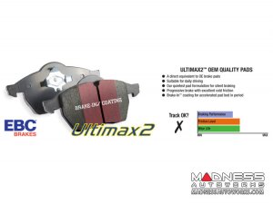 MINI Cooper Brake Pads - EBC - Front - Ultimax2 (F56 / F57)
